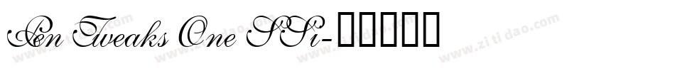 Pen Tweaks One SSi字体转换